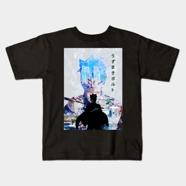 Minimalistic Anime Japan Kids T-Shirt by AFASAS